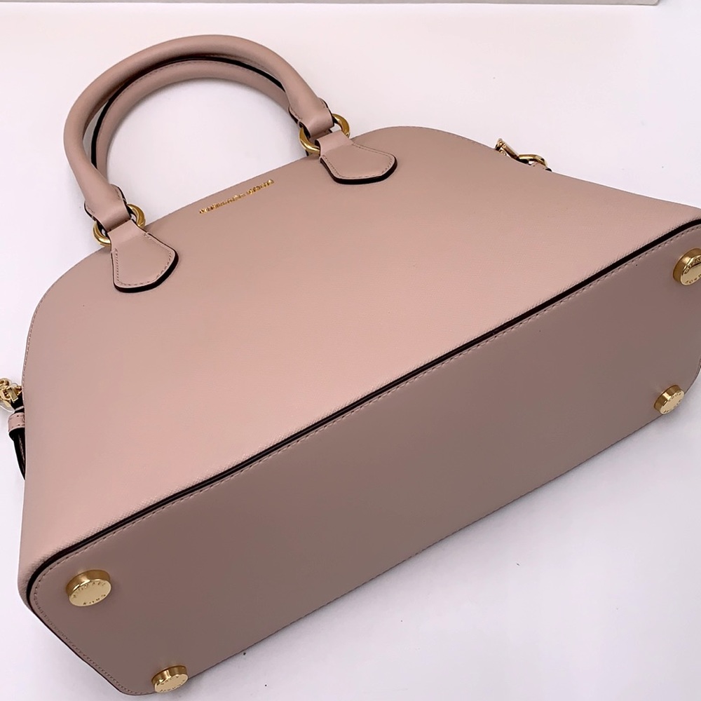 MICHAEL KORS VERONICA MEDIUM DOME Saffiano Leather SATCHEL SOFT PINK COL… - Picture 8 of 16